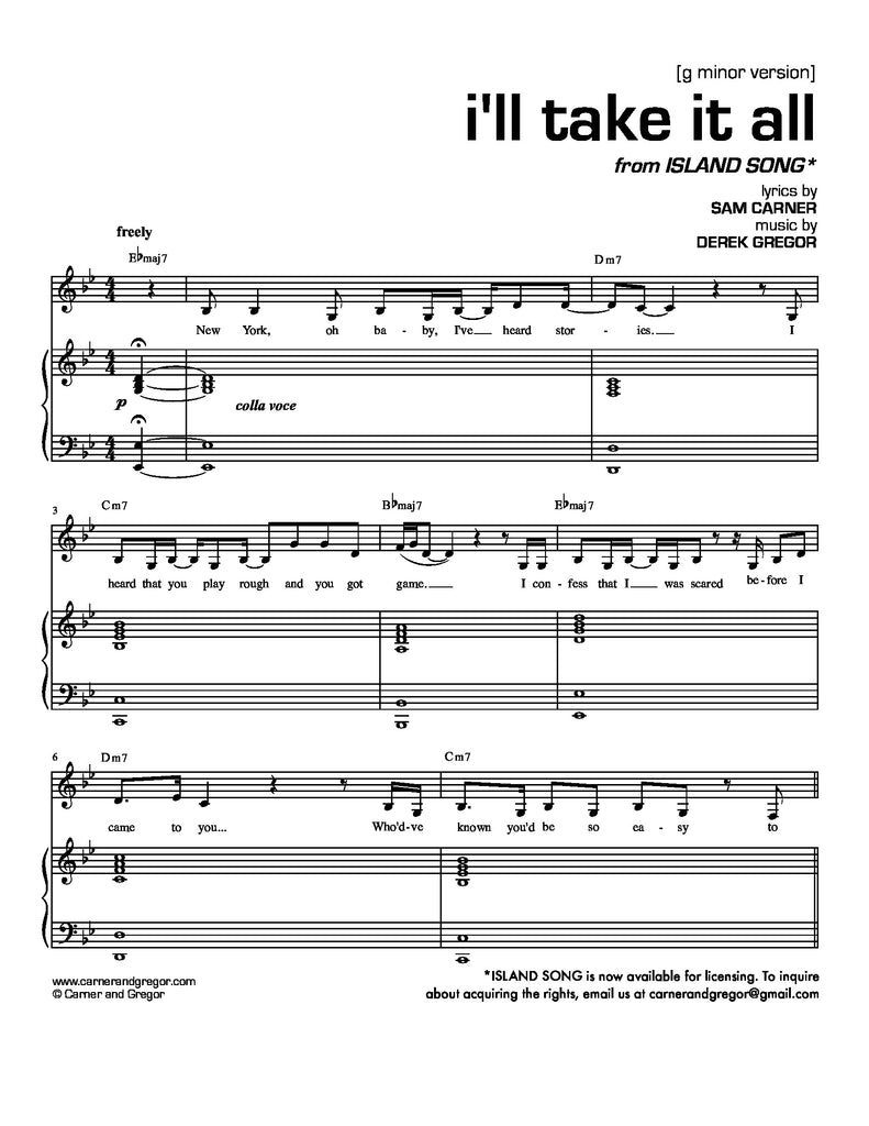 I'll Take It All (Alto Version)