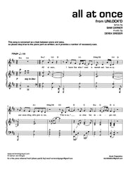 All At Once (Tenor Version) | newmusicaltheatre.com | Sheet Music
