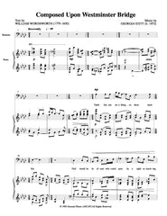 Composed Upon Westminster Bridge | newmusicaltheatre.com | Sheet Music