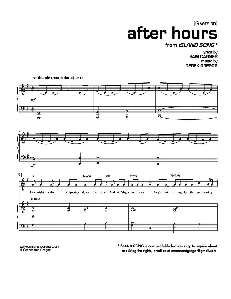 After Hours (High Tenor Version)
