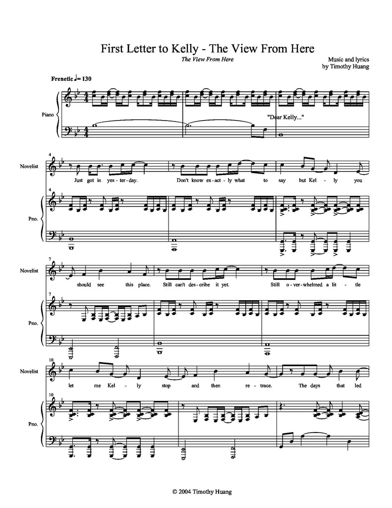 The View From Here Vocal Selections