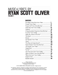 Music and Lyrics by Ryan Scott Oliver: Volume 1
