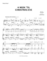 A Week 'Til Christmas Eve | newmusicaltheatre.com | Sheet Music