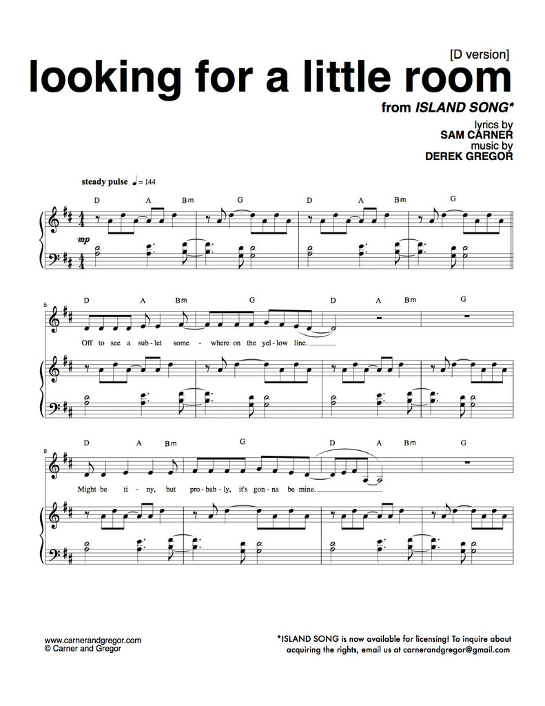 Looking for a Little Room
