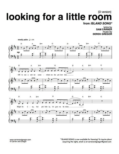 Looking for a Little Room – NewMusicalTheatre