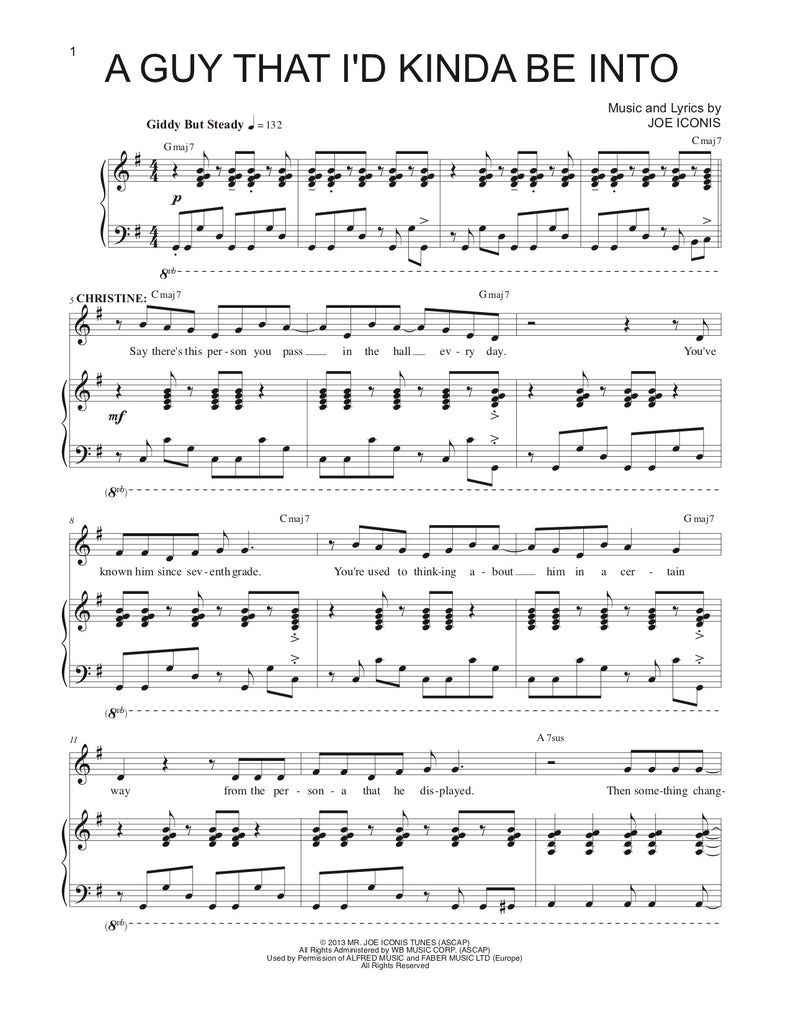 A Guy That I'd Kinda be Into | newmusicaltheatre.com | Sheet Music