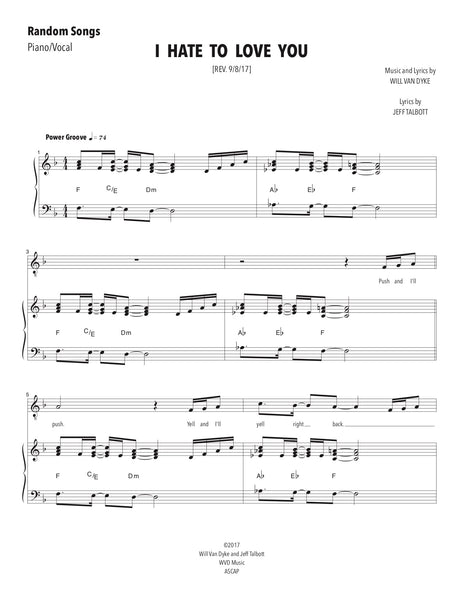 I Hate to Love You – NewMusicalTheatre