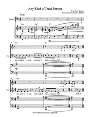 Any Kind of Dead Person | newmusicaltheatre.com | Sheet Music