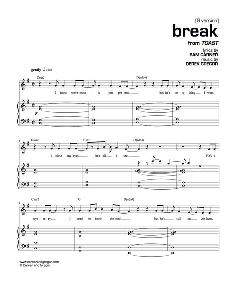 Break Chant Break | newmusicaltheatre.com | Sheet Music – NewMusicalTheatre