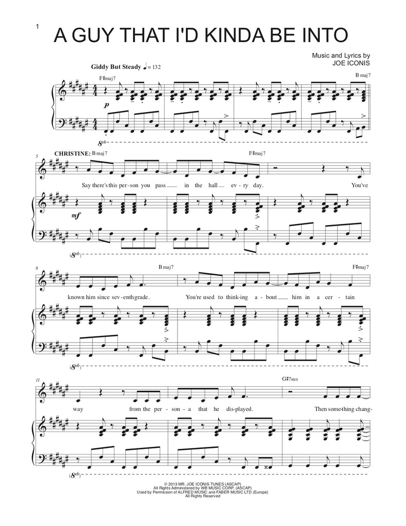 A Guy That I'd Kinda be Into | newmusicaltheatre.com | Sheet Music