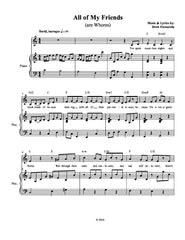 All of My Friends (are Whores) | newmusicaltheatre.com | Sheet Music