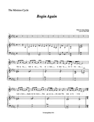 Begin Again | newmusicaltheatre.com | Sheet Music